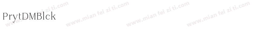 Priyati DEMO Black字体转换
